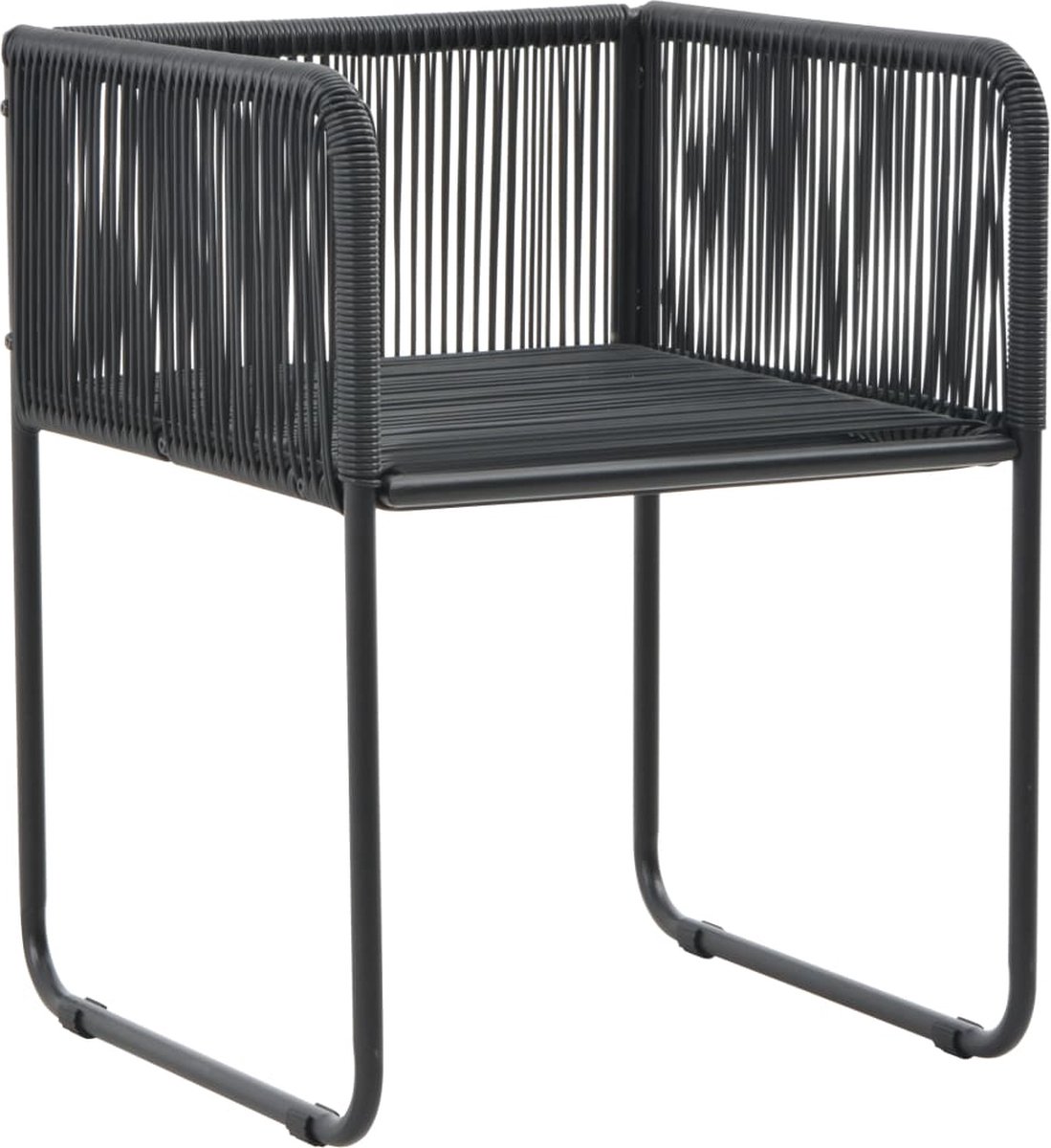 Vidaxl 3-delige Tuinset Pvc-rattan En Bruin - Zwart