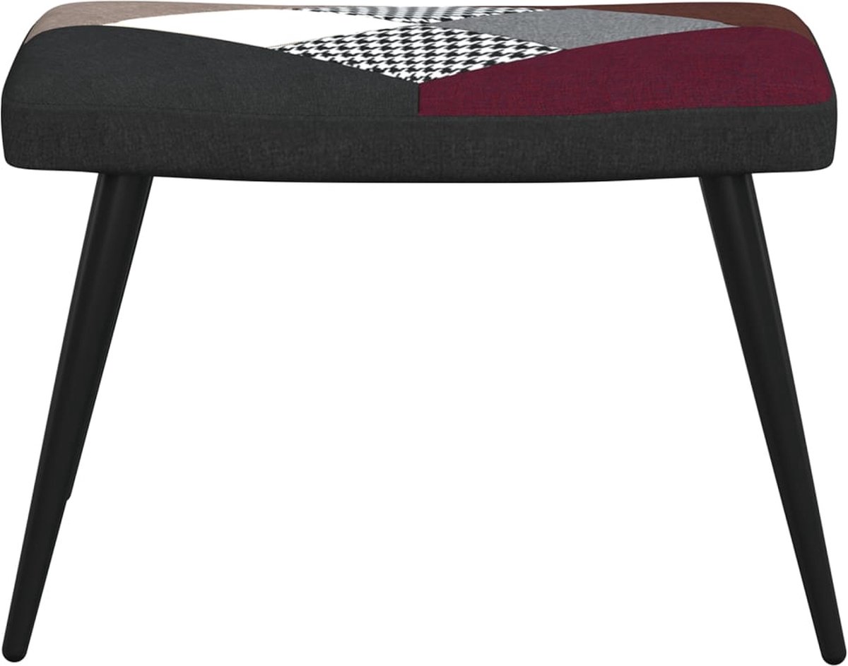 Vidaxl Relaxstoel Met Voetenbank Patchwork Stof