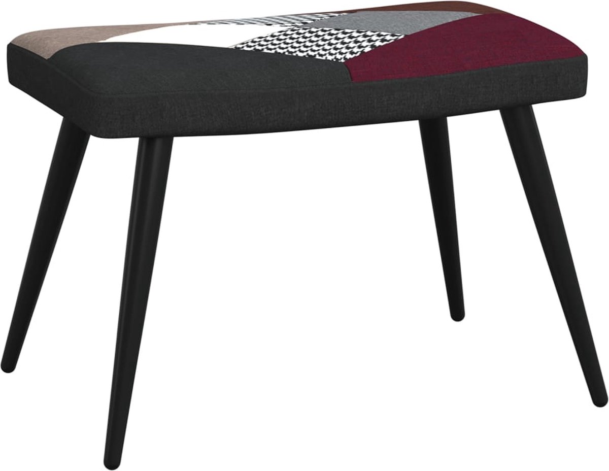 Vidaxl Relaxstoel Met Voetenbank Patchwork Stof