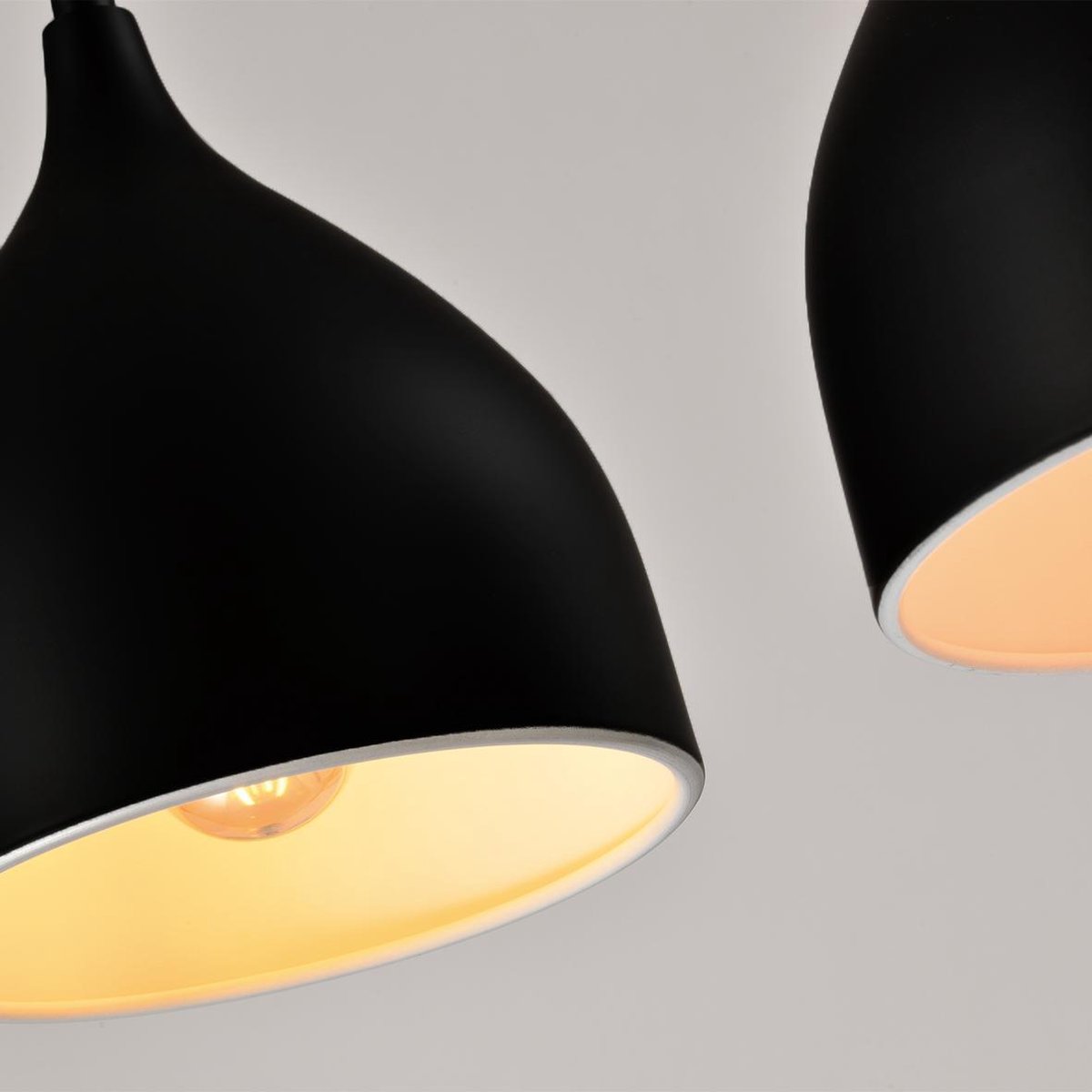 Quvio Hanglamp 3-lichts - Quv5061l-black - Zwart