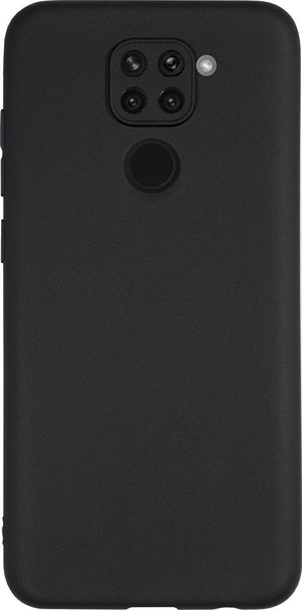 Bmax Essential Matte Case Xiaomi Redmi Note 9 Hoesje - Black/ - Zwart