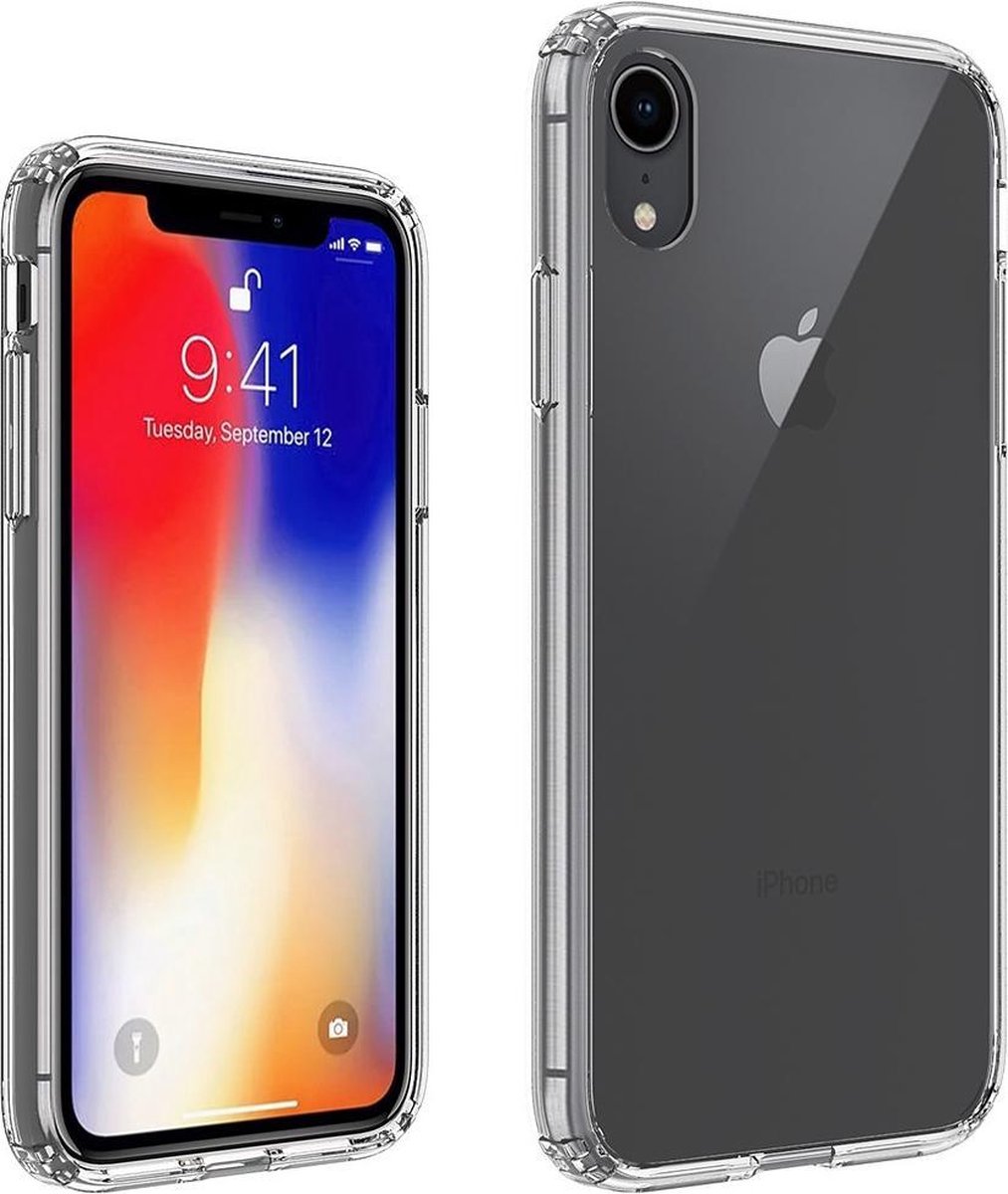 Bmax Tpu Hard Case Hoesje Voor Iphone Xr - Transparant