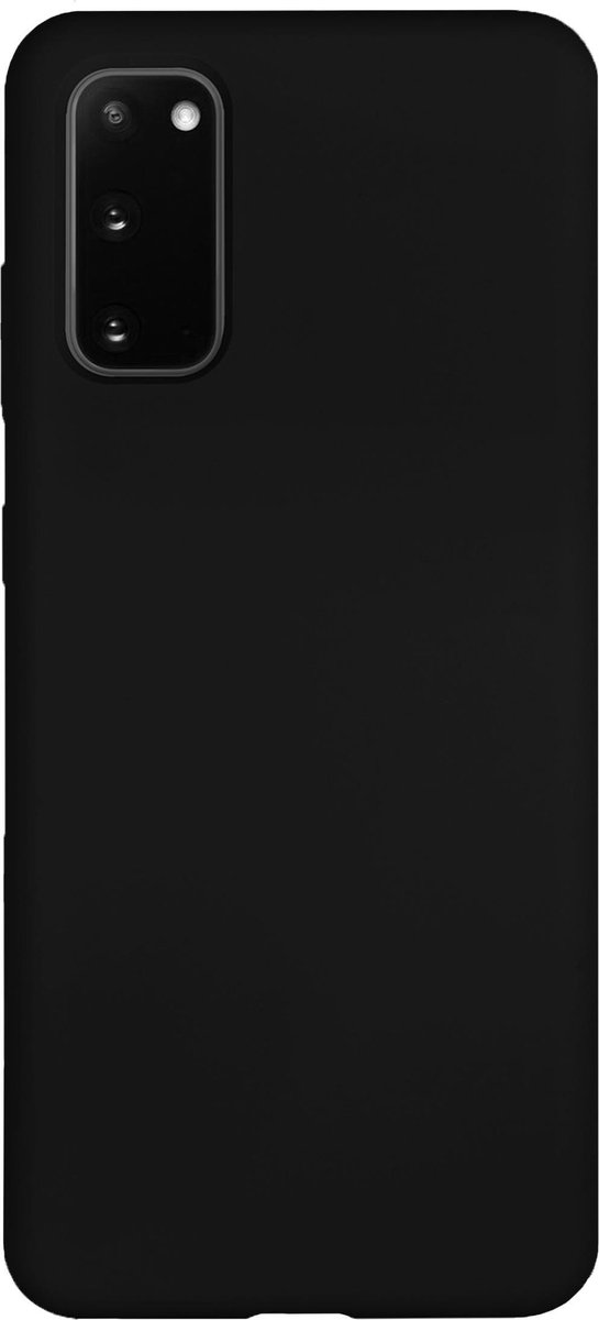 Bmax Liquid Silicone Case Hoesje Voor Samsung Galaxy S20 - Black/ - Zwart