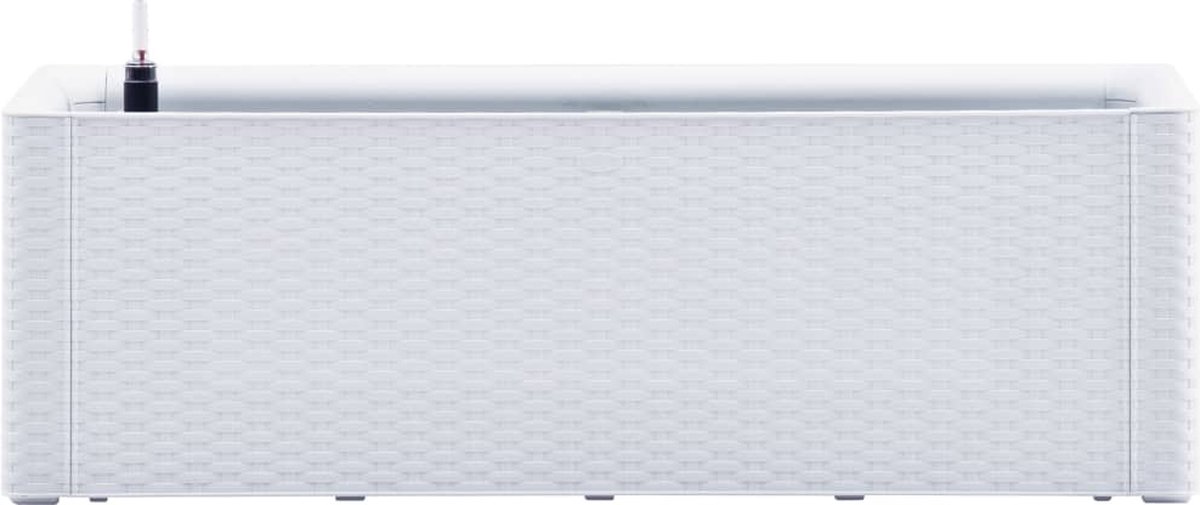 Vidaxl Plantenbak Hoog Met Zelfbewateringssysteem 100x43x33 Cm - Wit