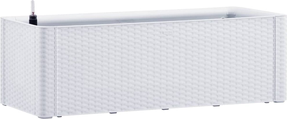 Vidaxl Plantenbak Hoog Met Zelfbewateringssysteem 100x43x33 Cm - Wit