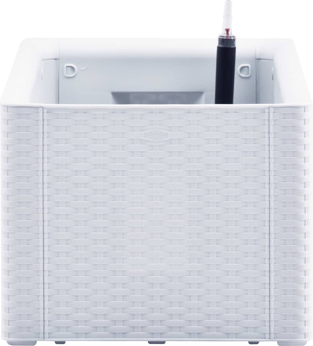 Vidaxl Plantenbak Hoog Met Zelfbewateringssysteem 100x43x33 Cm - Wit