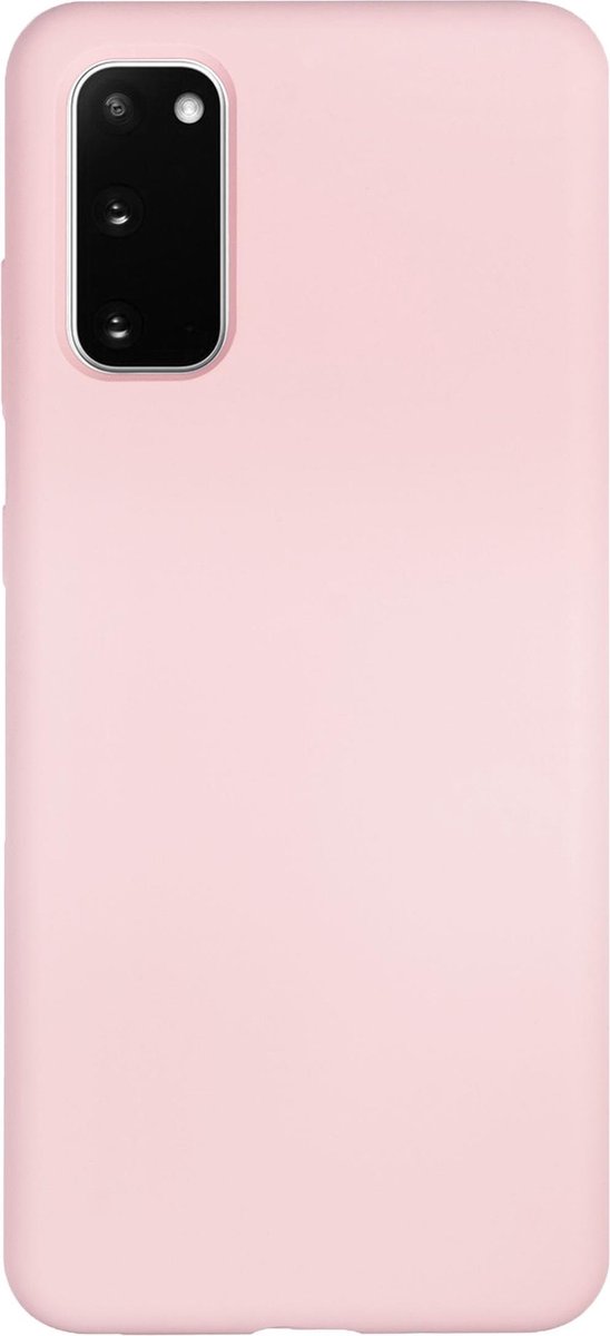 Bmax Liquid Silicone Case Hoesje Voor Samsung Galaxy S20 - Pink/licht - Roze