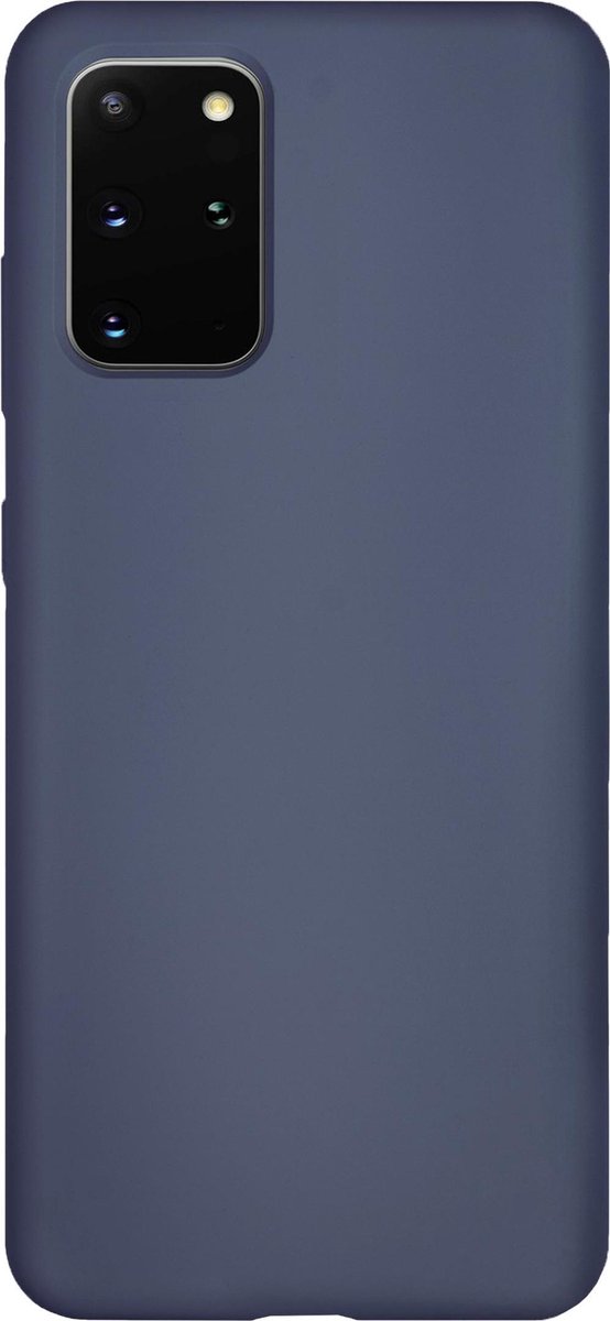 Bmax Liquid Silicone Case Hoesje Voor Samsung Galaxy S20 Plus - Dark Blue/donker - Blauw