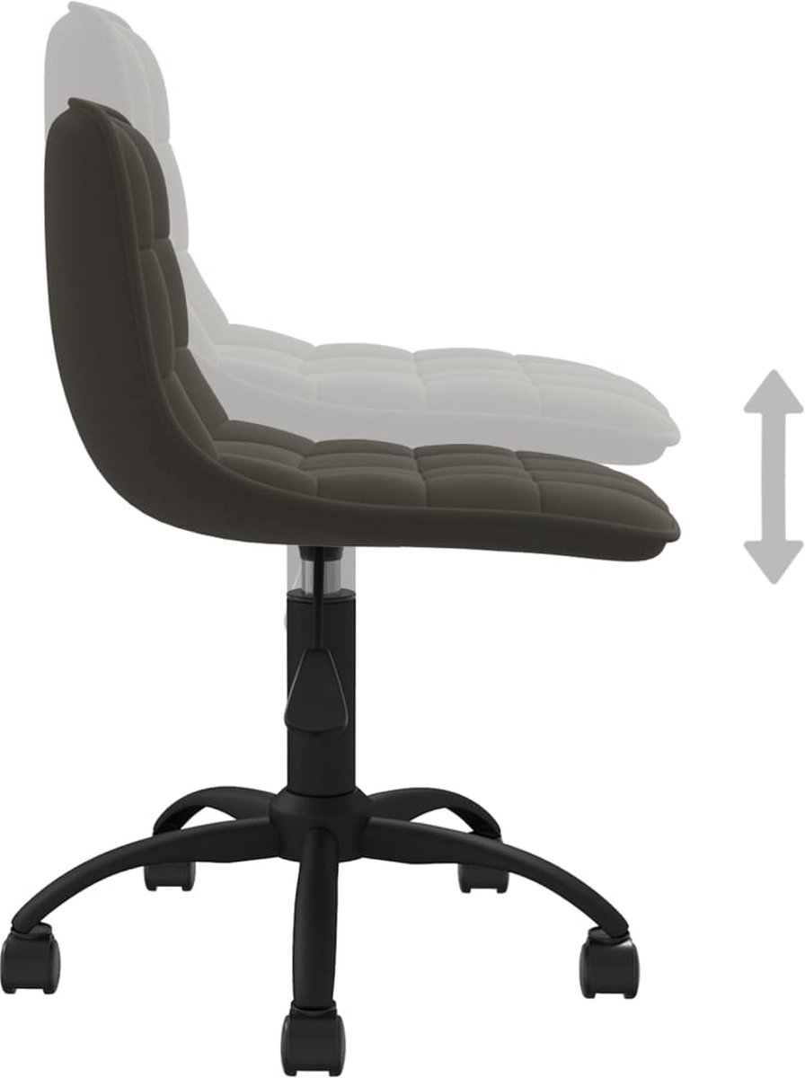 Vidaxl Eetkamerstoelen Draaibaar 6 St Fluweel Donker - Grijs