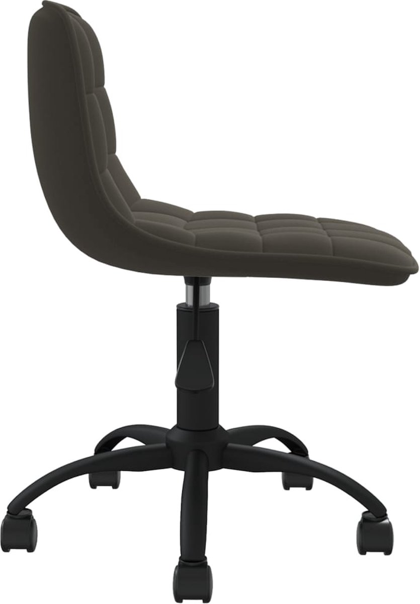Vidaxl Eetkamerstoelen Draaibaar 6 St Fluweel Donker - Grijs
