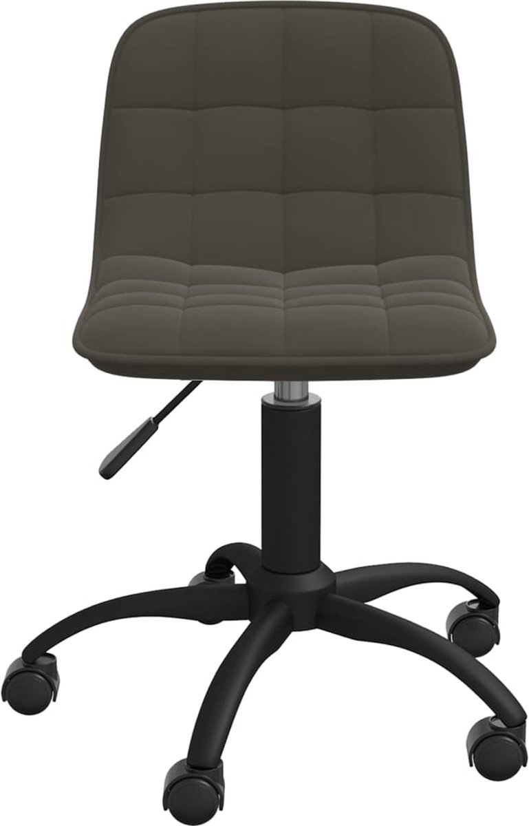Vidaxl Eetkamerstoelen Draaibaar 6 St Fluweel Donker - Grijs