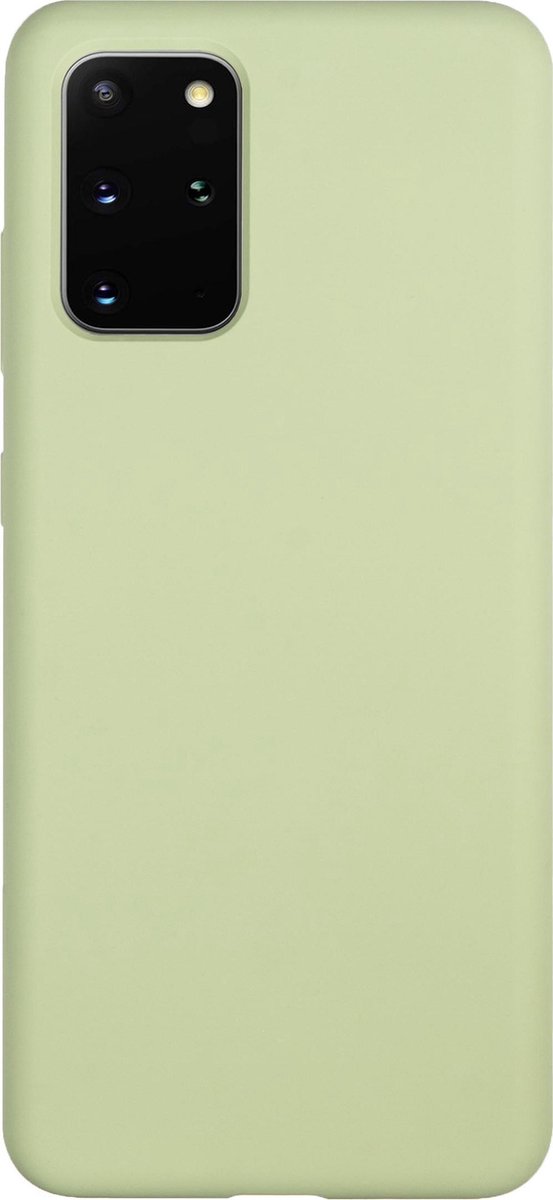 Bmax Liquid Silicone Case Hoesje Voor Samsung Galaxy S20 Plus - Mint Green/mint - Groen