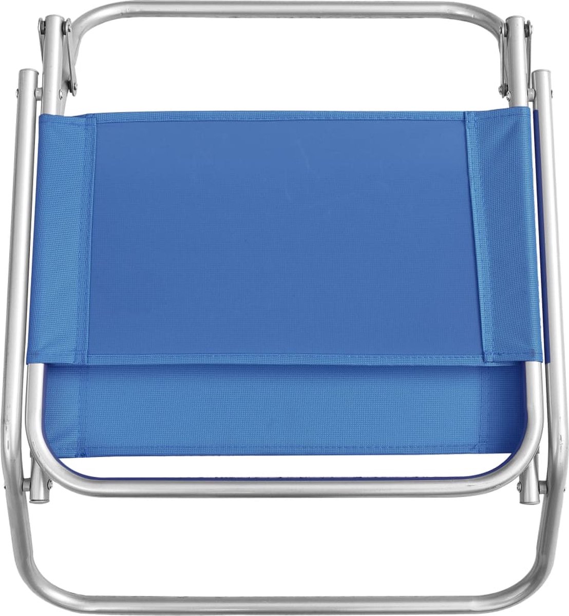Vidaxl Strandstoelen 2 St Inklapbaar Stof - Blauw
