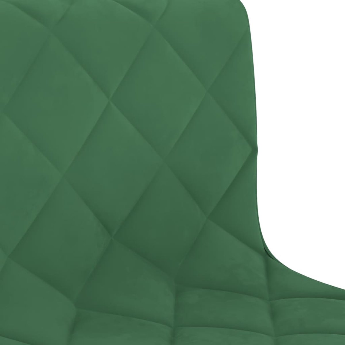Vidaxl Eetkamerstoelen Draaibaar 2 St Fluweel Donker - Groen