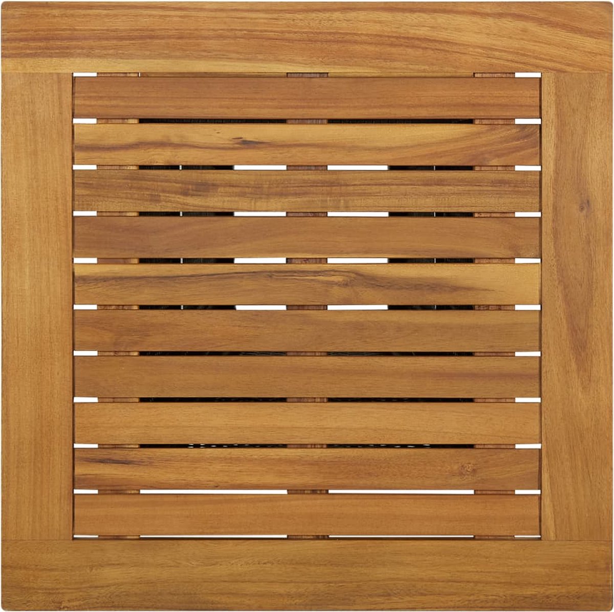 Vidaxl Bartafel 60x60x110 Cm Poly Rattan En Massief Acaciahout - Zwart