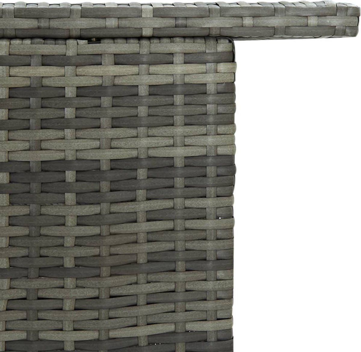 Vidaxl Tuinbartafel 120x55x110 Cm Poly Rattan - Grijs