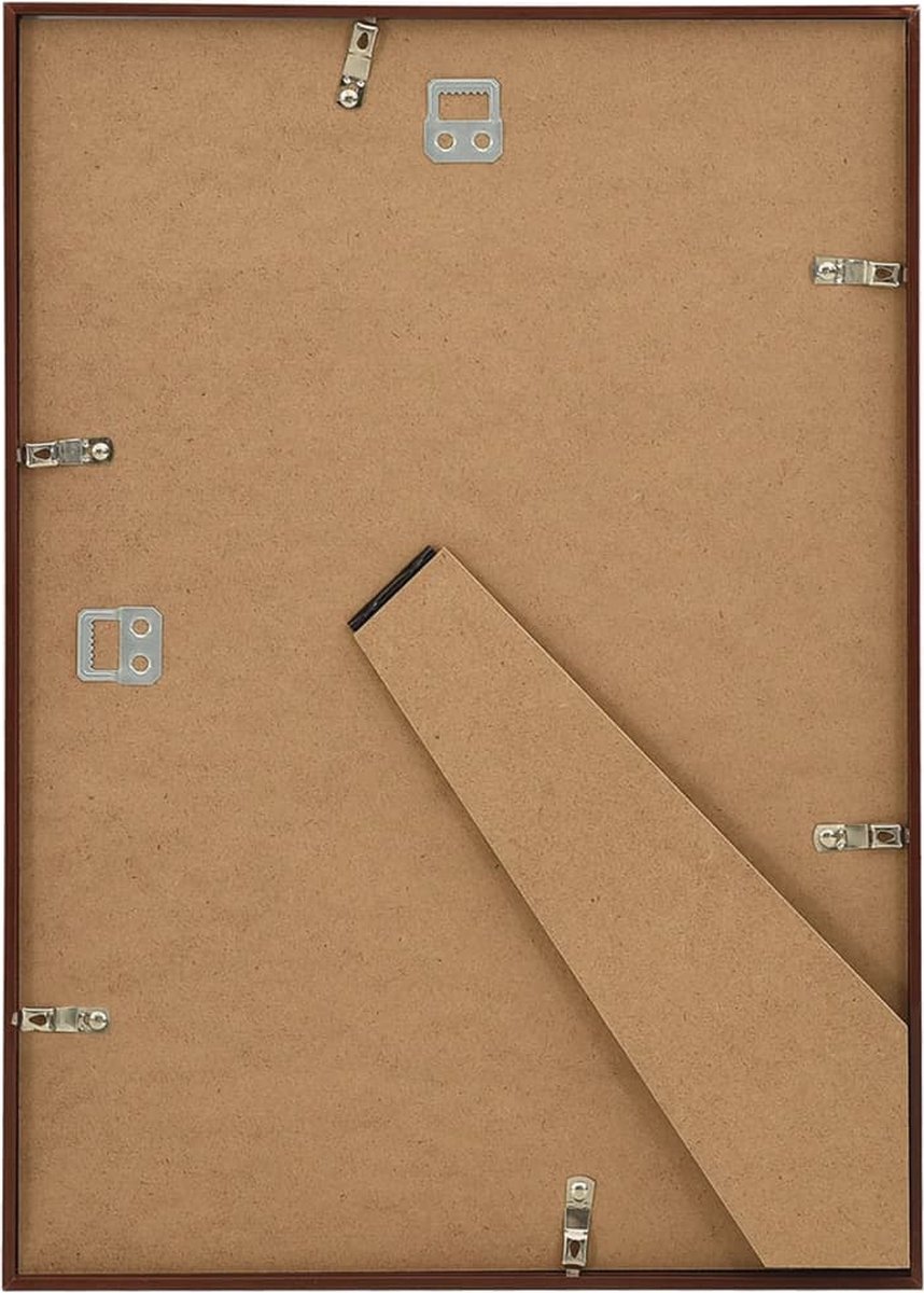 Vidaxl Fotolijsten 3 St Voor Wand Of Tafel 18x24 Cm Mdf Bronskleurig - Bruin