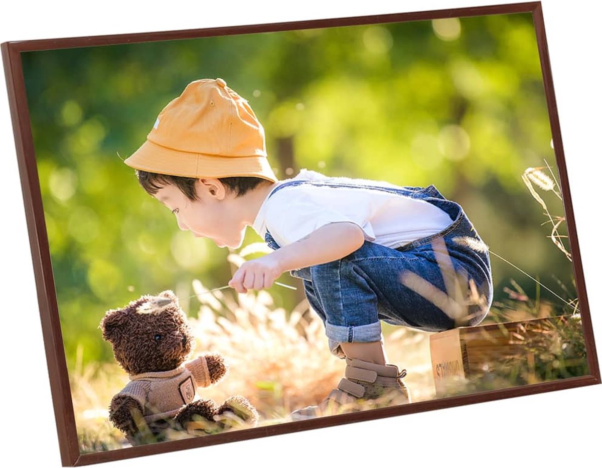 Vidaxl Fotolijsten 10 St Voor Wand Of Tafel 18x24 Cm Mdf Bronskleurig - Bruin
