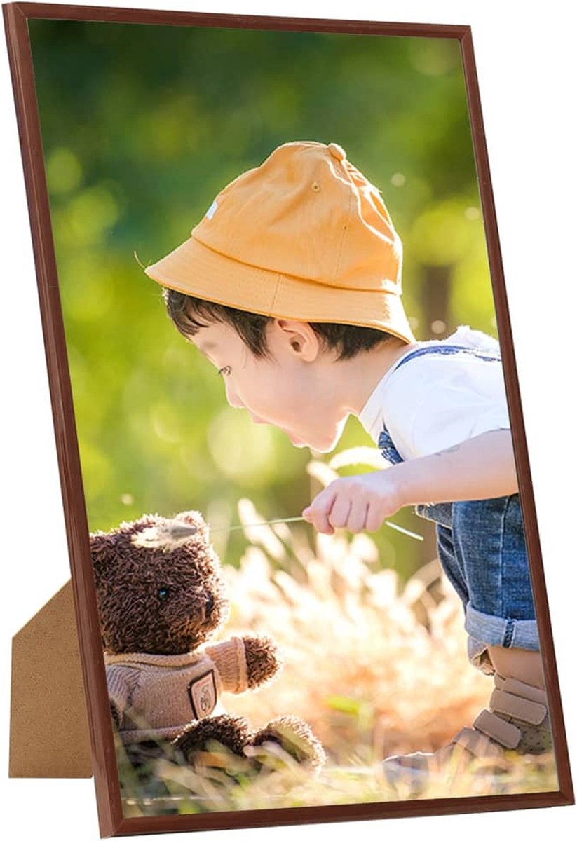 Vidaxl Fotolijsten 10 St Voor Wand Of Tafel 18x24 Cm Mdf Bronskleurig - Bruin