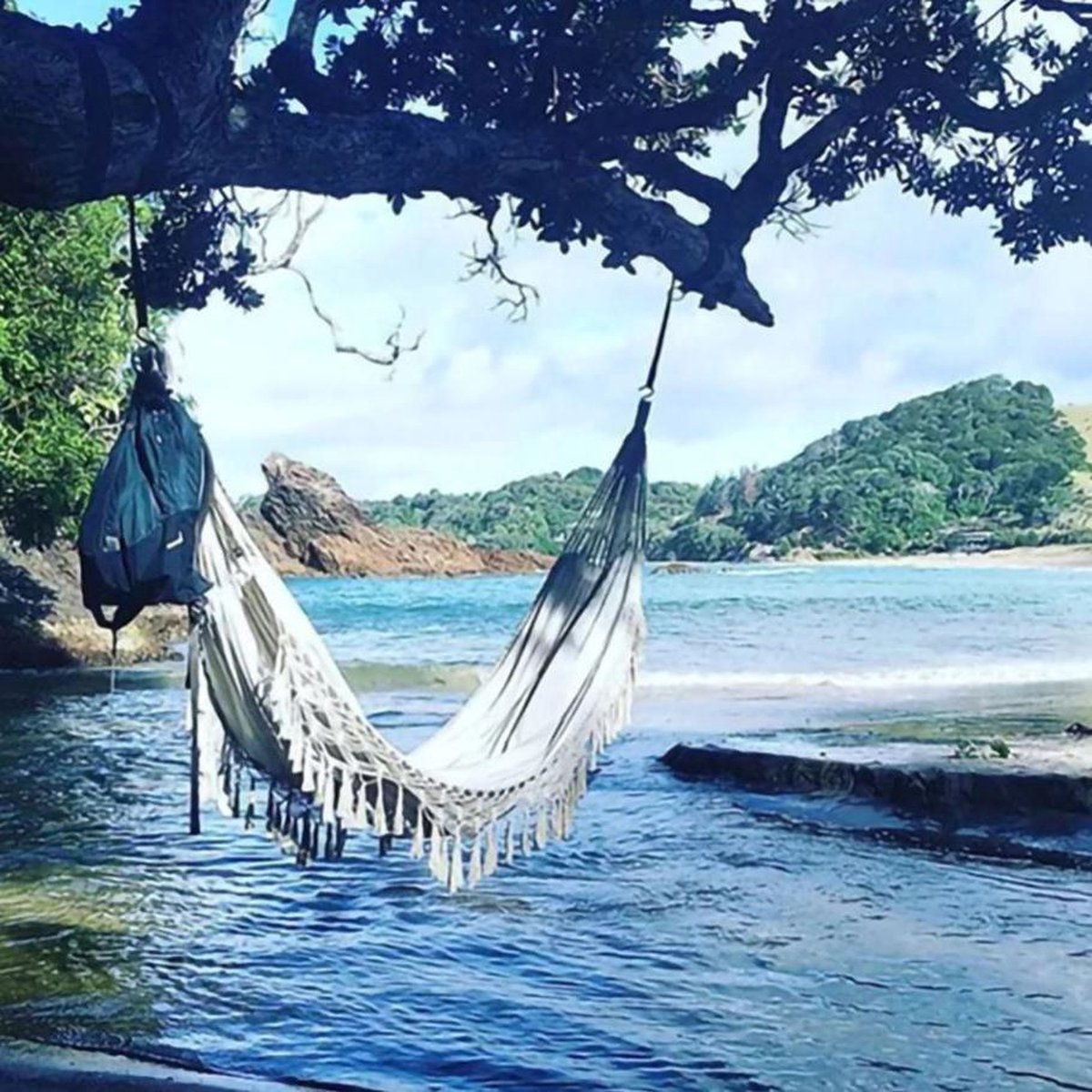 Quvio Hangmat Katoen 280x150 Cm - - Wit