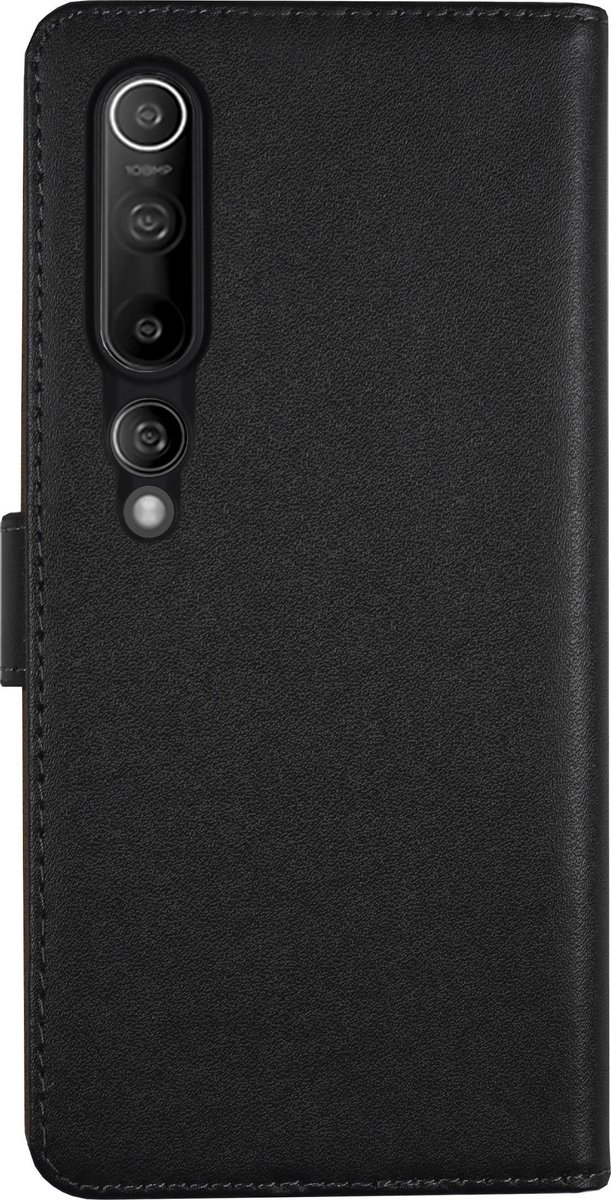 Bmax Leren Flip Case Hoesje Voor Xiaomi Mi 10 - Black/ - Zwart