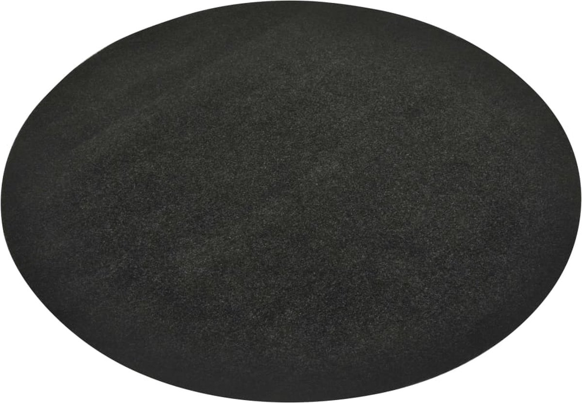 Vidaxl Kunstgras Met Noppen Rond 130 Cm Antraciet