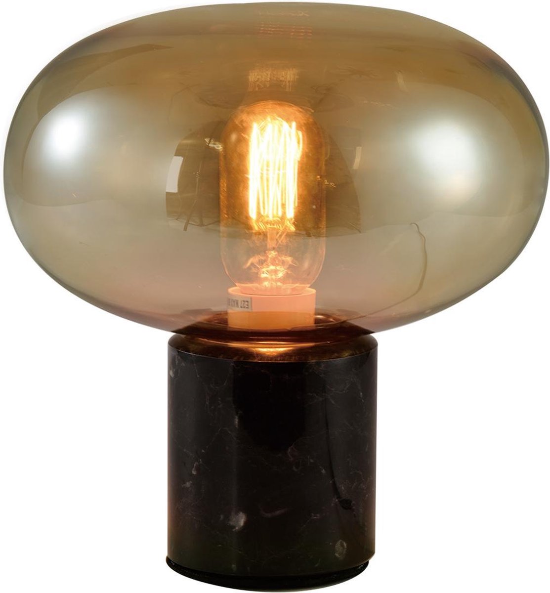 Quvio Tafellamp Met Ovaal Glas - Quv5033l - Zwart