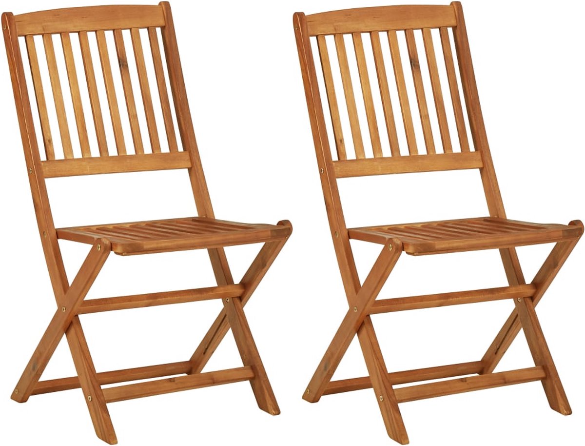 Vidaxl 3-delige Tuinset Inklapbaar Massief Acaciahout - Bruin