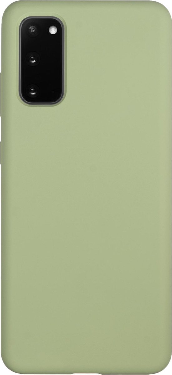 Bmax Liquid Silicone Case Hoesje Voor Samsung Galaxy S20 - Mint Green/mint - Groen