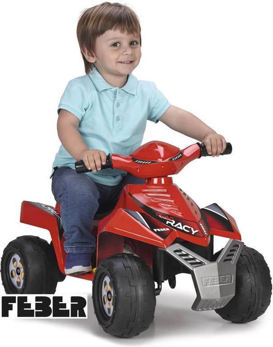 Feber Quad Racy Red 6v 1-3 Jaar - Rood