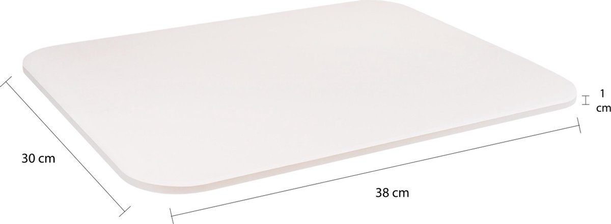 Krumble Pizzasteen Rechthoek - 38 X 30 Cm - Beige