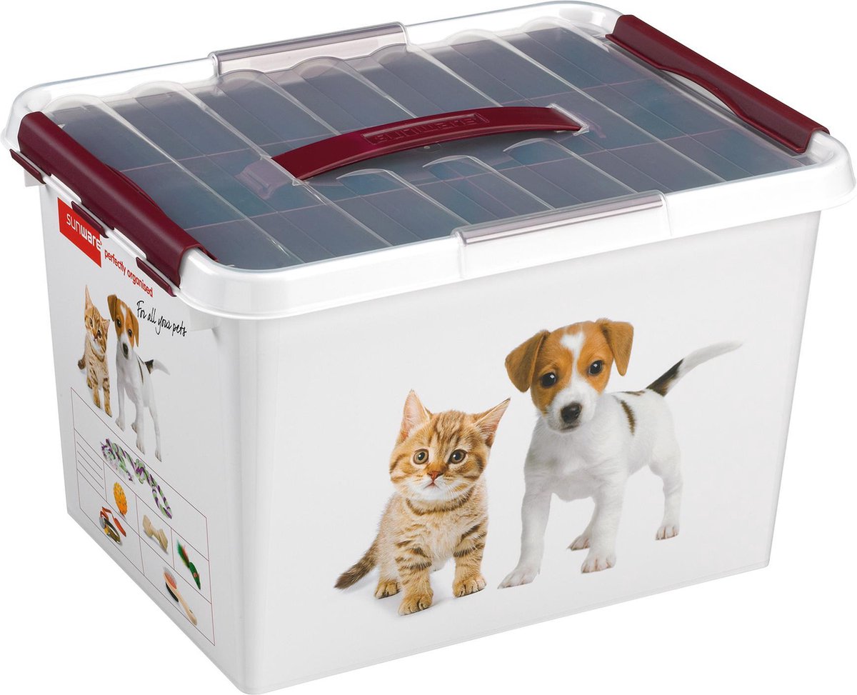 Sunware Q-line Multibox Pet Decor + Inzetbakje - 22 L