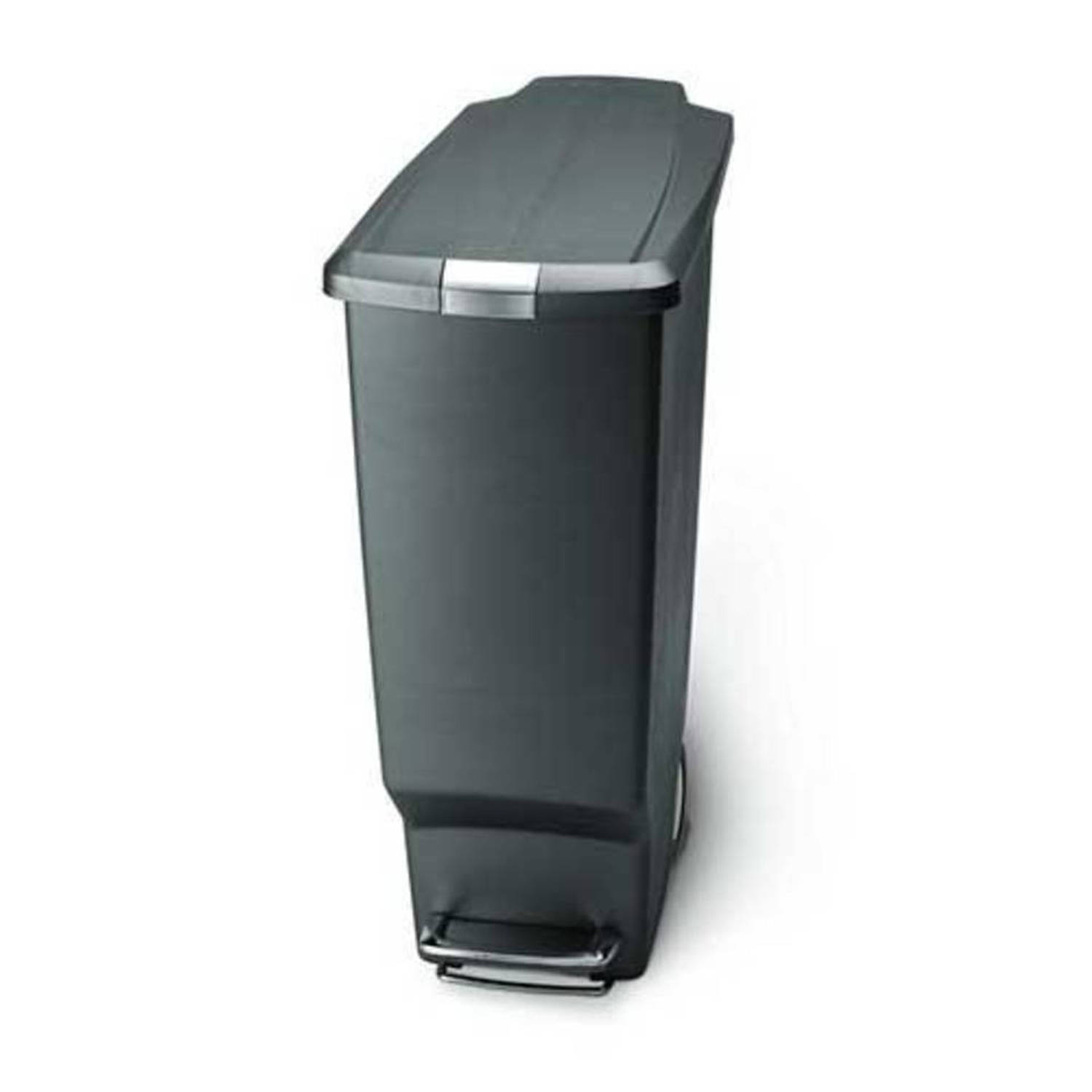 Simplehuman Slim Pedaalemmer 40 L - - Grijs