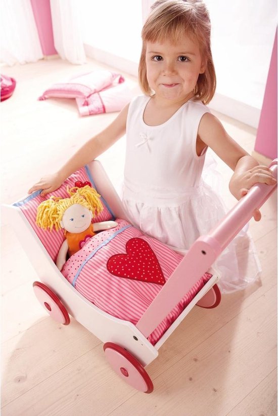 HABA Poppenwagen Harten