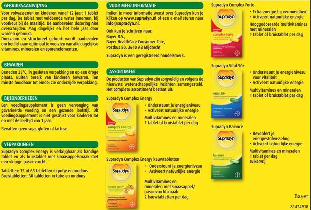 Supradyn Complex Energy Tabletten