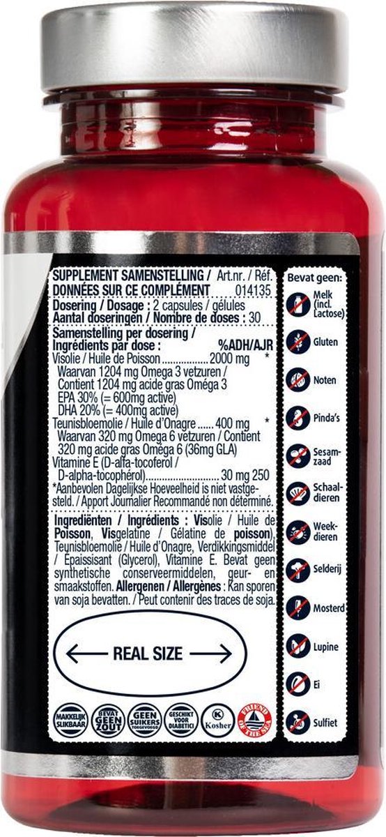 Lucovitaal Super Visolie Omega 3-6 Capsules