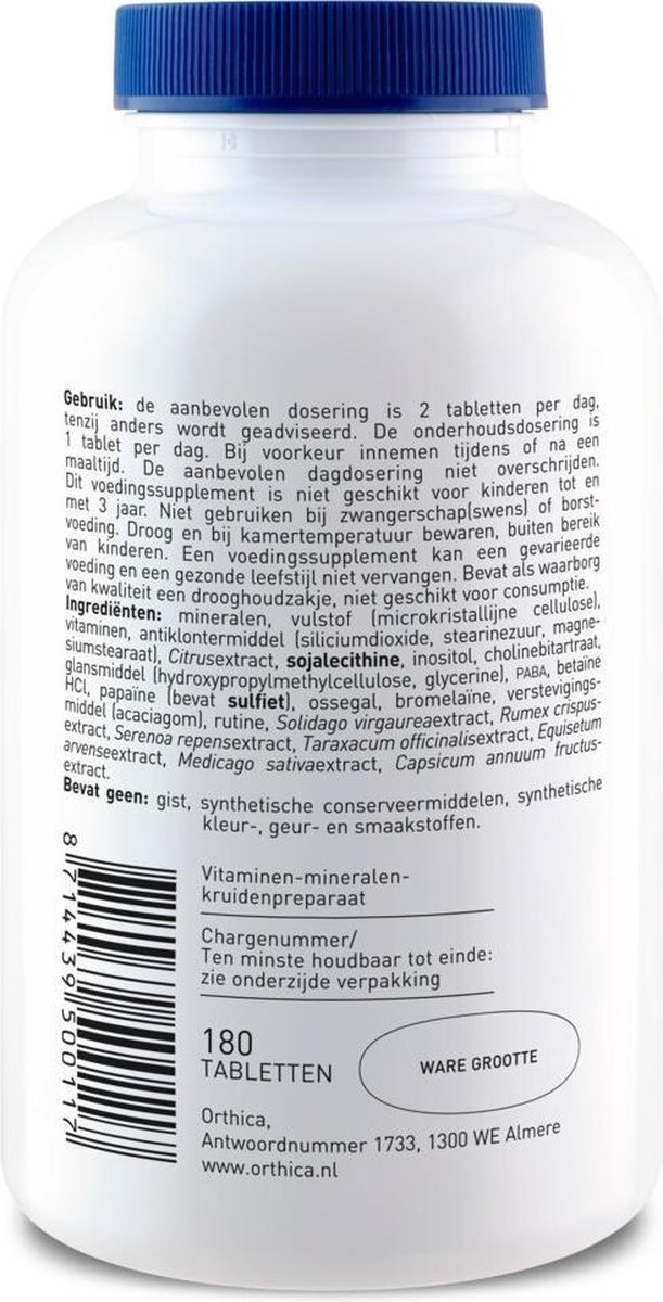 Orthica Multivitamine 4 All Tabletten 180 Tabletten