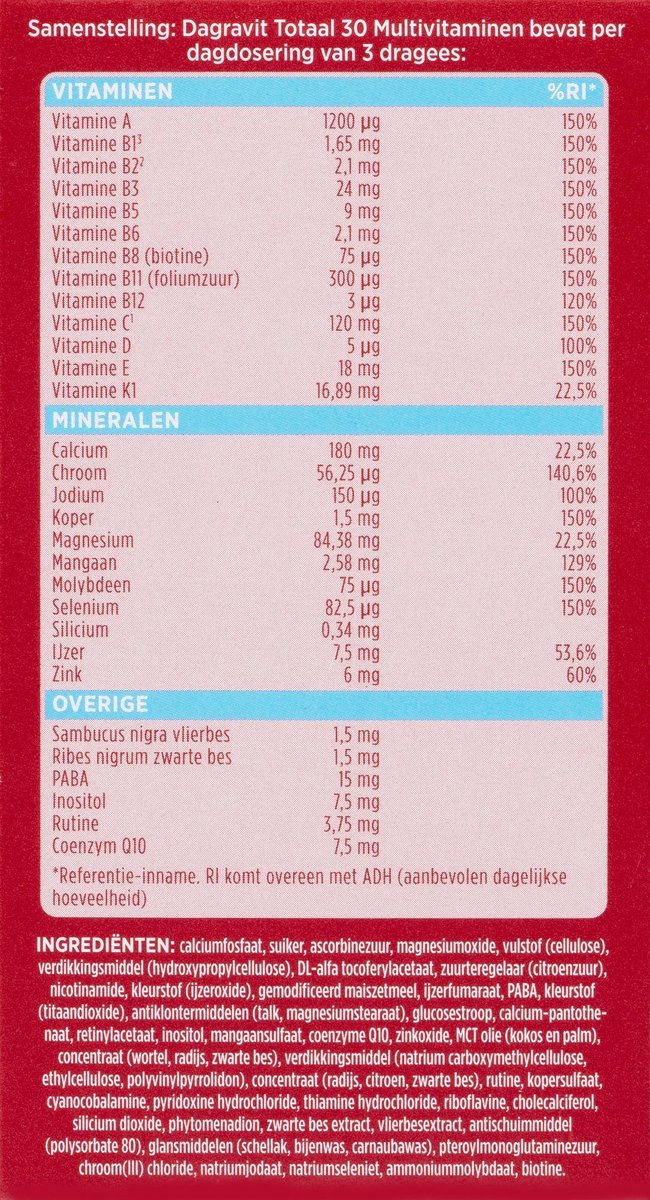 Dagravit Totaal 30 Dragees