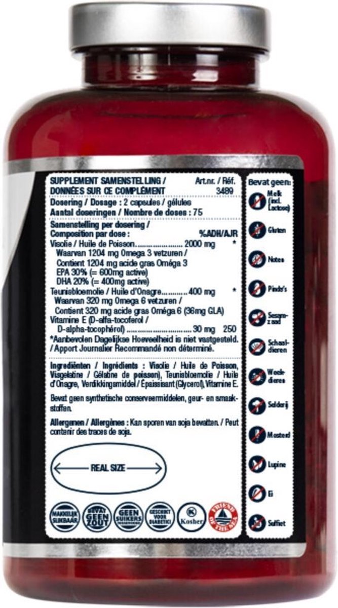 Lucovitaal Super Visolie Omega 3-6 Capsules