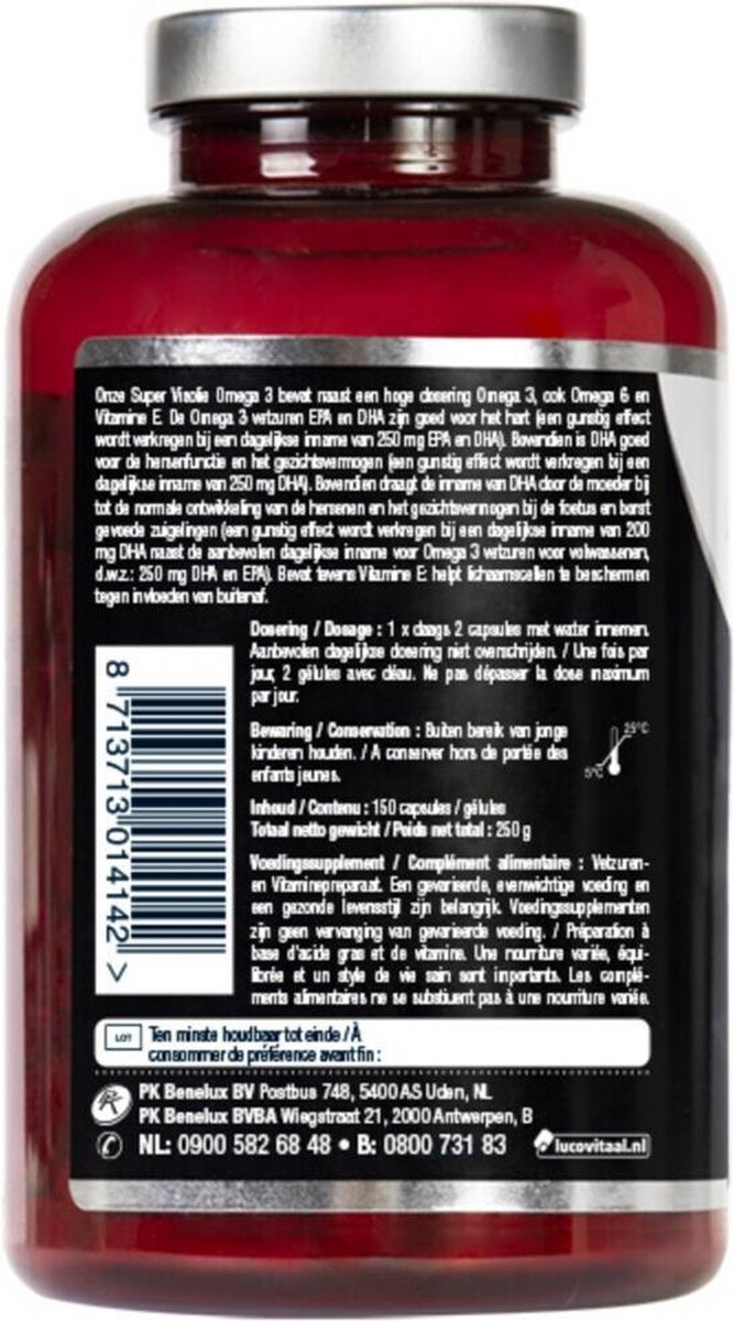 Lucovitaal Super Visolie Omega 3-6 Capsules