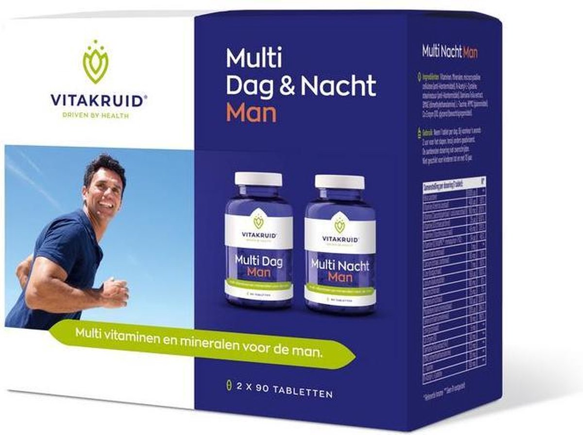 Vitakruid Multi Dag en Nacht Man Tabletten