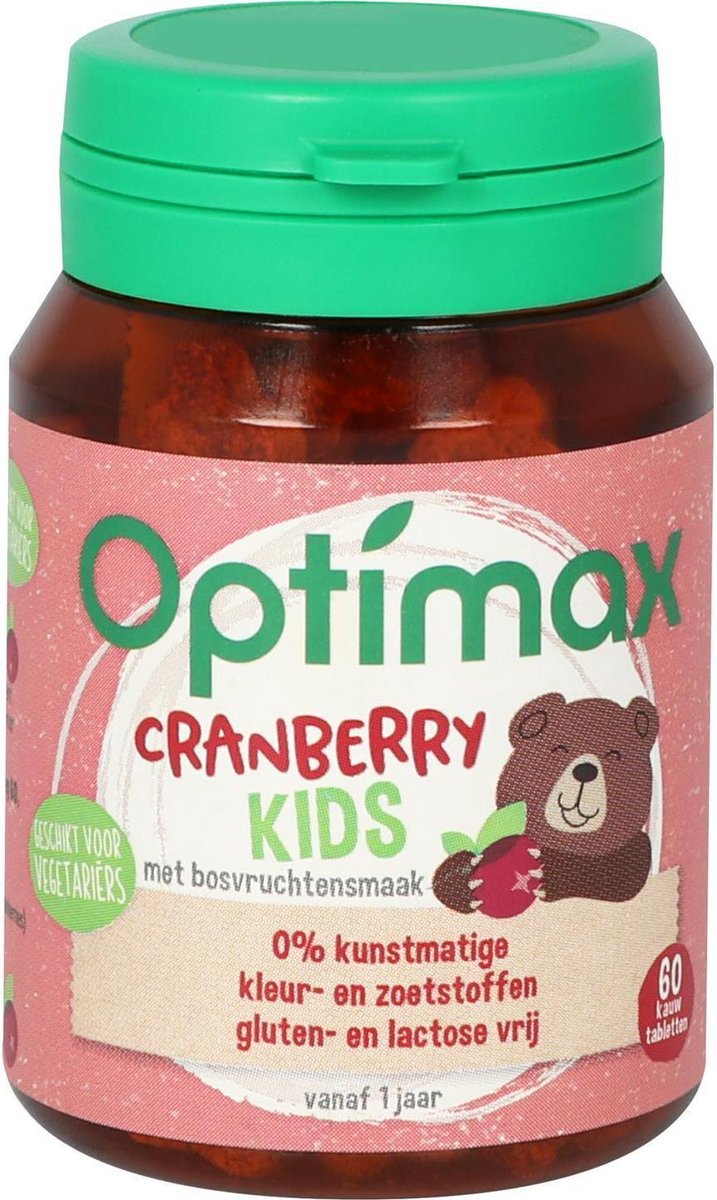 Optimax Kinder Cranberry Kauwtabletten