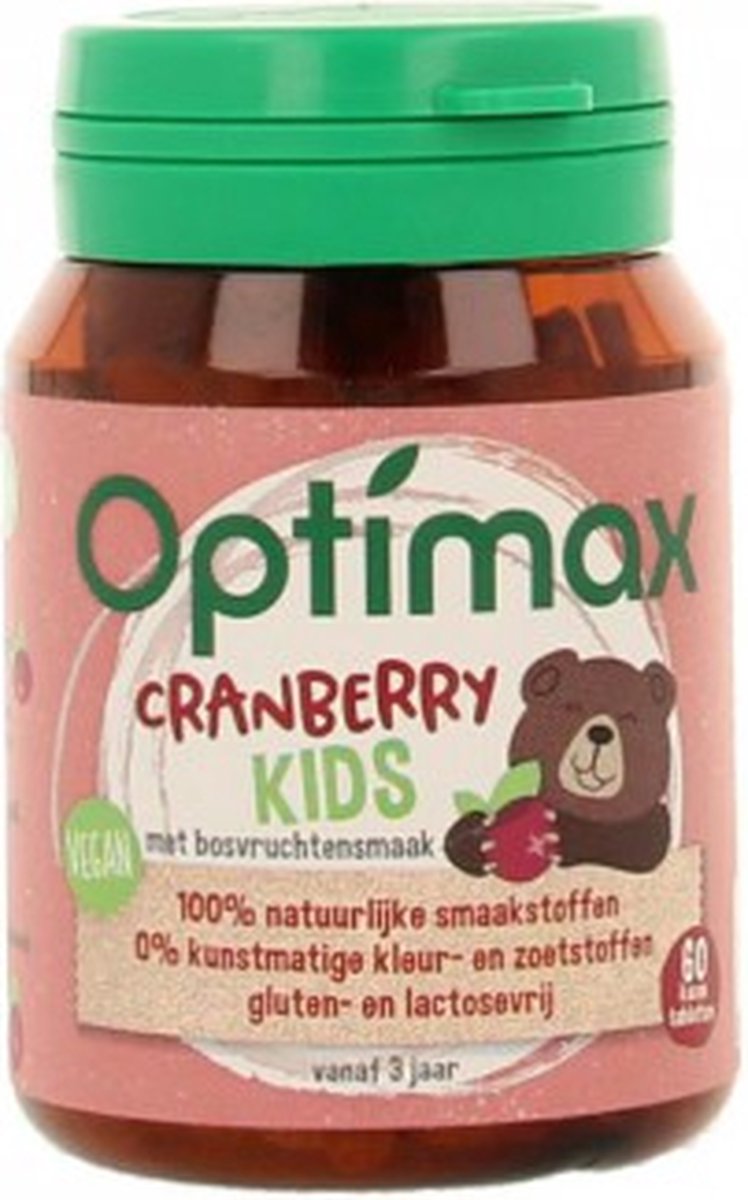 Optimax Kinder Cranberry Kauwtabletten