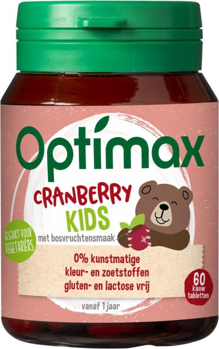 Optimax Kinder Cranberry Kauwtabletten