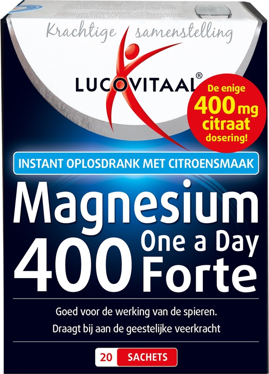 Lucovitaal Magnesium 400 Forte Granulaat Sachets