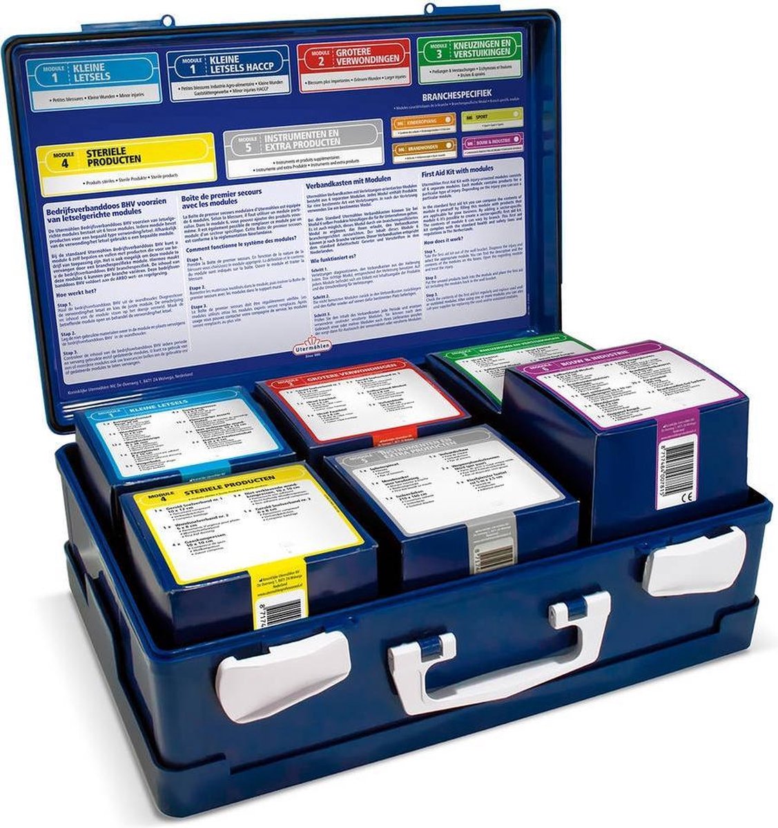 Heltiq BHV Verbanddoos Modulair BHV blauw