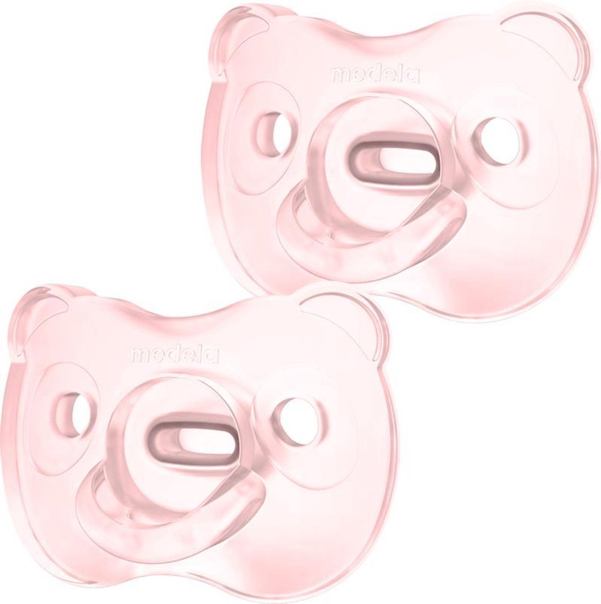 Medela Baby Fopspeen Soft Silicone 6-18m Soft Pink - Duo Stuk