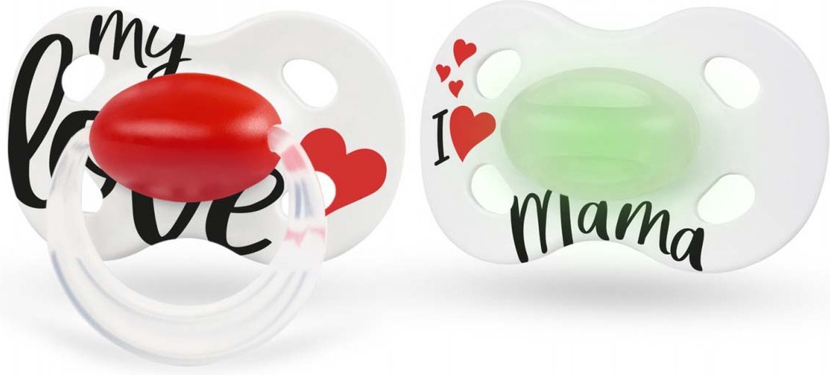 Medela Baby Fopspeen Day?ght 0-6m Signature Love/mama - Duo Stuk