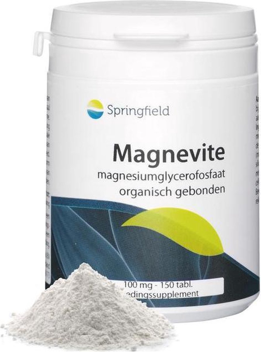 Springfield Magnevite Magnesium Glycerofosfaat 100mg Tabletten