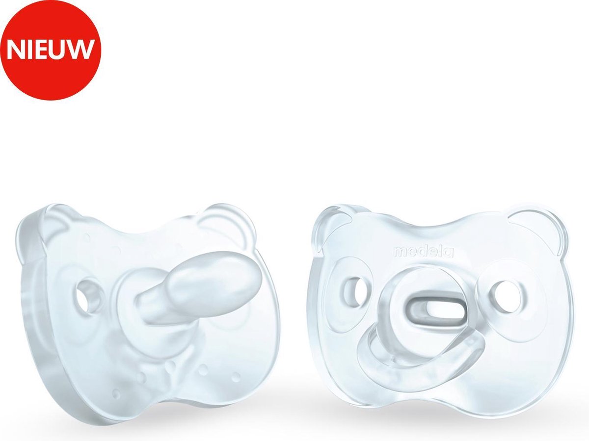 Medela Baby Fopspeen Soft Silicone 6-18m Soft Blue - Duo Stuk